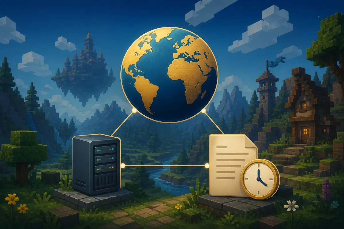 Conceptual Hytale player count dashboard separated from official source documents and timestamps