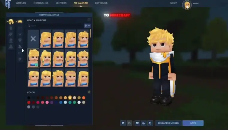 Personalizzazione personaggio e gameplay Hytale